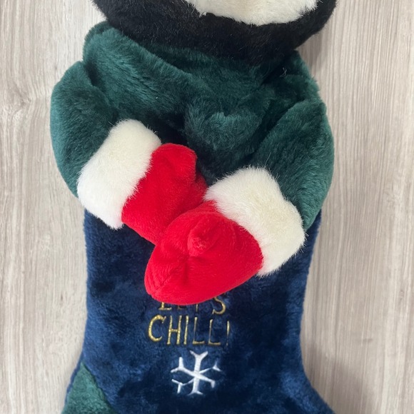 2007 Prima Creations Plush Penguin Christmas Stocking 22" Let's Chill - Picture 3 of 7
